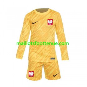 Maillot/Tenue Pologne Gardien Enfant Domicile UEFA Euro 2024 Manche Longue